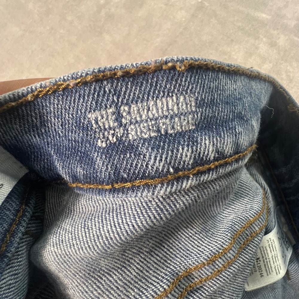 Kensie Jeans Vintage Luxe Savannah High Rise Flare Blue Denim Pants Size 12/31 - Picture 7 of 10